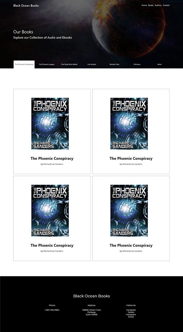 Black Ocean Books Books Mockup